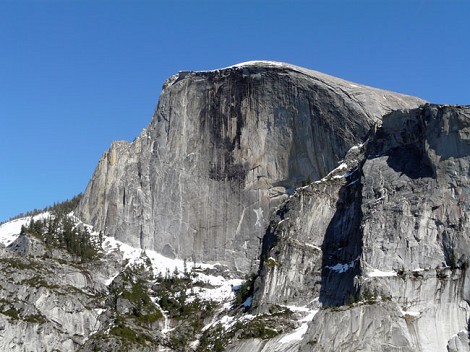Abierto el desprendimiento de hace un mes en la Regular Noroeste del Half Dome, Yosemite