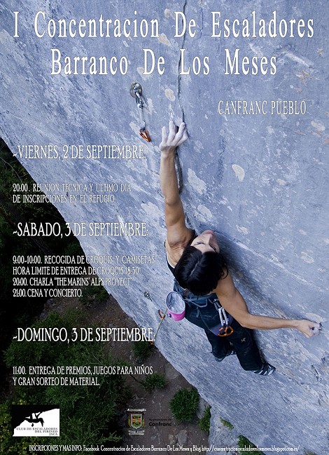 3 de septiembre, Concentración escaladores Los Meses, Canfranc