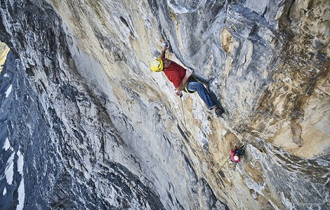 Norte del Eiger: 2º redpoint a La Vida es Silbar, Roger Schaeli