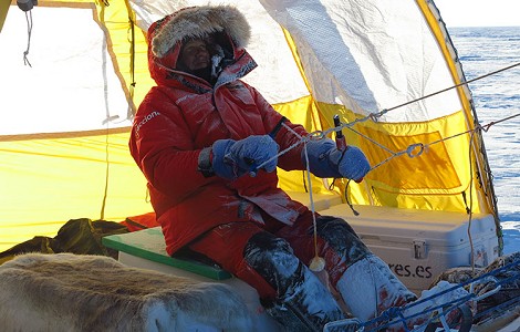 El trineo de viento de Larramendi, investigando en el corazón de Groenlandia