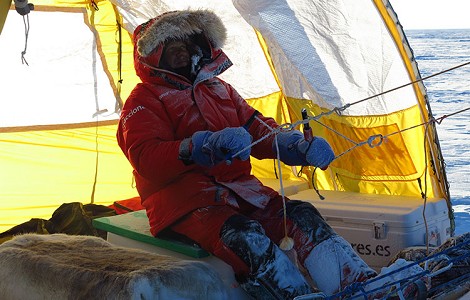 Trineo de viento; finaliza con éxito la expedición de Groenlandia; 1200km, 28 días