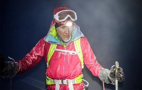 Núria Picas, Tamara Lunger. Gran dureza en la travesía de los Alpes con esquís