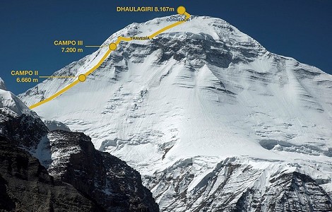 Avalancha en el Dhaulagiri; alpinista sherpa desaparecido