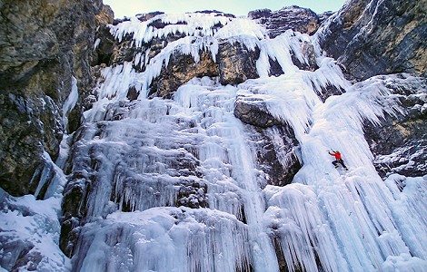 Guía de escalada en hielo en Dolomitas y Alpes italianos