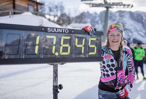Video: Martina Valmassoi, nuevo récord ascenso con esquís en 24 horas: 17.645m