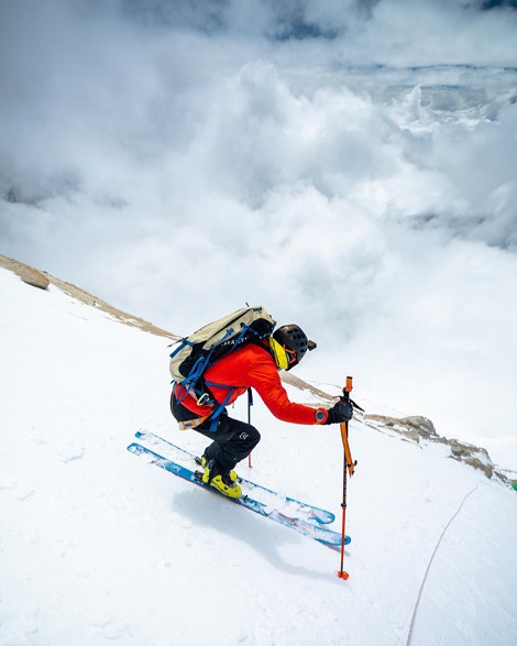 Adrian Ballinger, 1º descenso con esquís desde la cumbre del Makalu