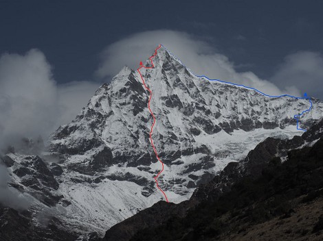 Los mallorquines Tomeu Rubí y Pep Roig,1ª en alpino a la SE del Dolma Kang, 6.332m