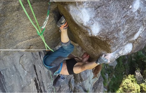 Vídeo: Mari Salvesen libera Tazlov, 8b escalada tradicional, en Noruega