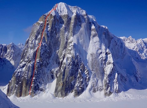 Apertura en Mount Dickey, Alaska, AI6, M6 X, 1600m. Cornell, Marvell y Rousseau