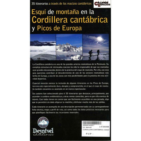 Ed. Desnivel Esquí De Montaña En La Cordillera Cantábrica Y Picos De Europa