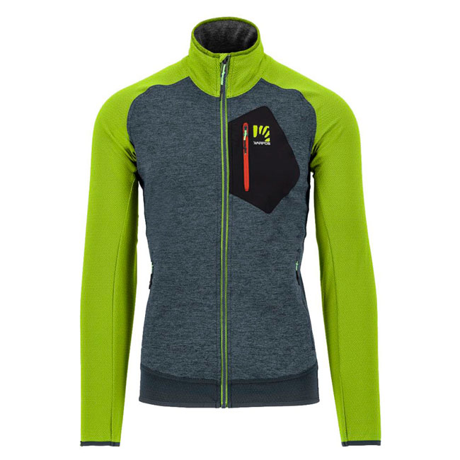  karpos ODLE FLEECE Dark Slate/Lime Green