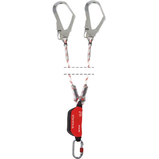  camp safety Retexo Rope Double 150 cm + 0981 + 2x2017