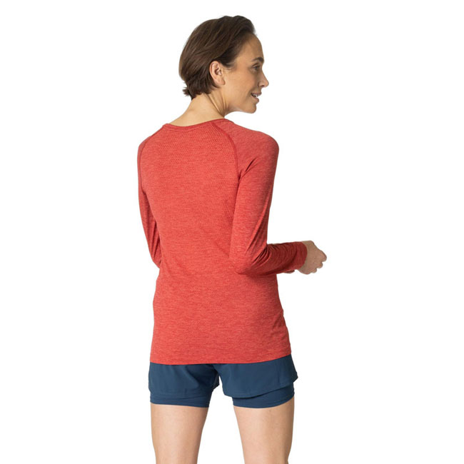 TG. XL) Odlo Donna Maglia funzionale a maniche lunghe con zip MERINO 200 - NUOV
