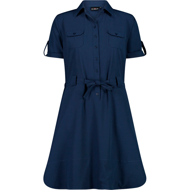  cmp Stretch Fabric Polo Neck Dress W