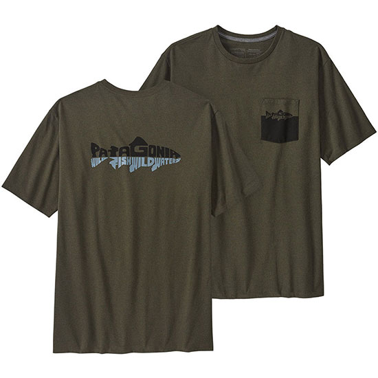 Camiseta patagonia Wild Waterline Pocket Resp Tee