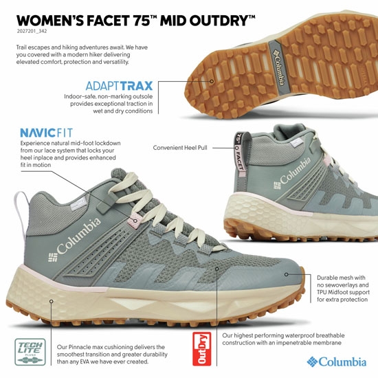 columbia  Facet 75 Mid Outdry W