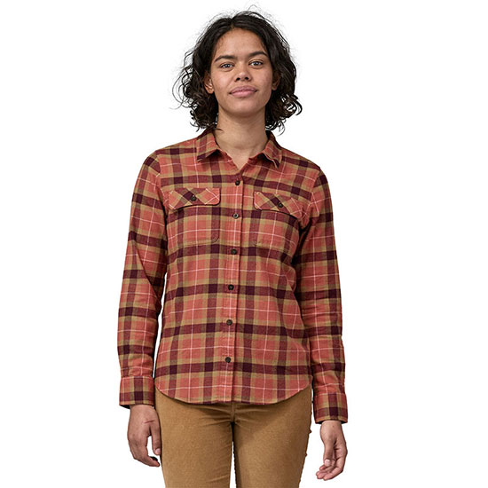  patagonia Ls Org Cot Mw Fjord Flannel Shirt W
