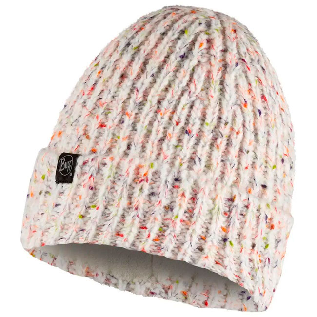  buff KNITTED & FLEECE BAND HAT Kim White