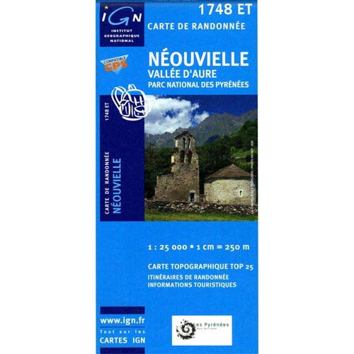  ed. ign france Mapa Neouvielle V D'Aure