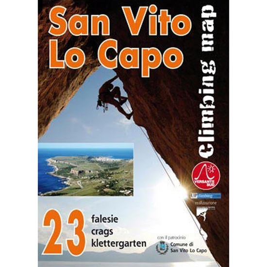  ed. versante sud San Vito lo Capo. Climbing map Italy