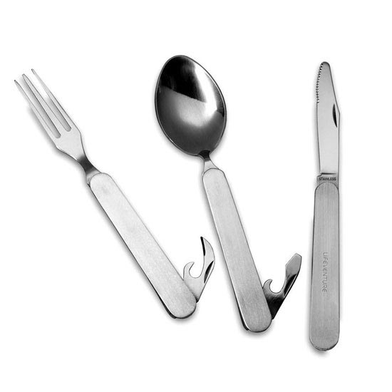 lifeventure Stainless Steel Folding Cutlery