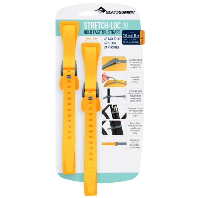  sea to summit STRETCH-LOC 30 -20x750mm amarilla 2uds 