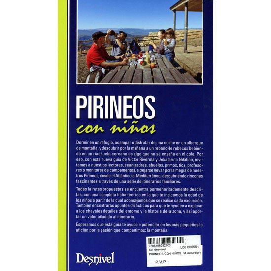  ed. desnivel Pirineos Con Niños, 34 Excursiones