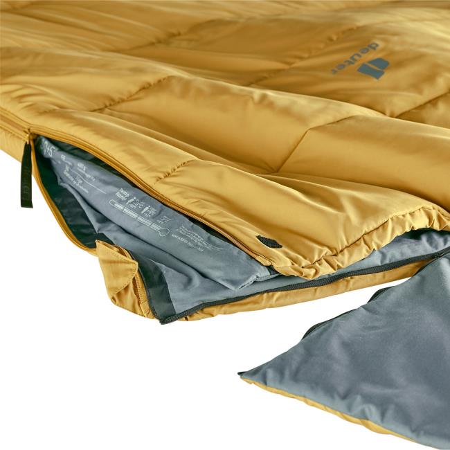 Slaapzak deuter Orbit SQ +6° LZ Caramel-Teal