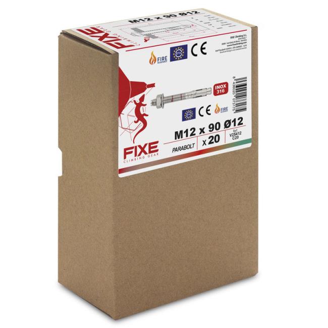 fixe  Parabolt 316L M12 x 90mm Pack (pack 20 uds)