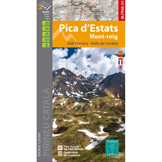  ed. alpina Mapa Pica D&#39;Estats