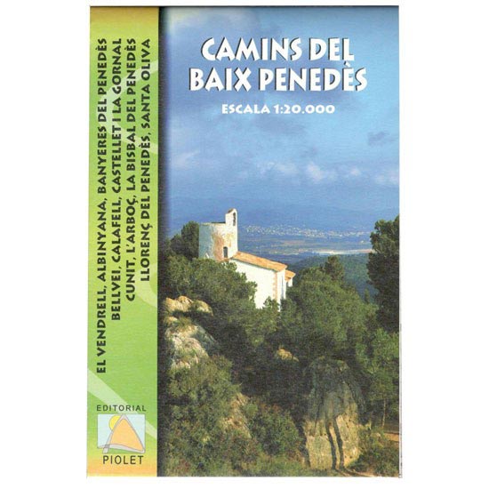 ed. piolet  MAPA CAMINS DEL BAIX PENEDES 1:20000