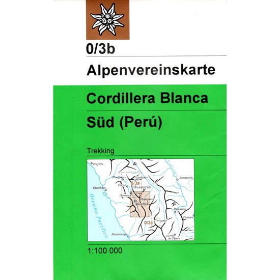  ed. alpenvereinskarte Mapa Cordillera BLanca Sur 1:100000