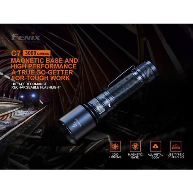Linterna fenix C7 3000 lumens