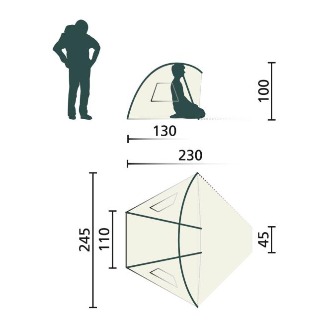 Tenda jack wolfskin BEACH SHELTER III