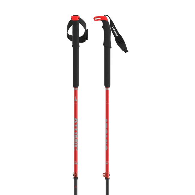 Bâtons atomic BCT TOURING CARBON SQS Red/Grey