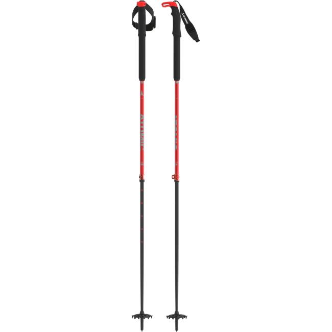 Bâtons atomic BCT TOURING CARBON SQS Red/Grey