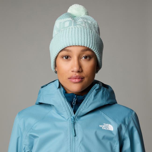  the north face RETRO CABIN BEANIE Muted Pine/Pale Green
