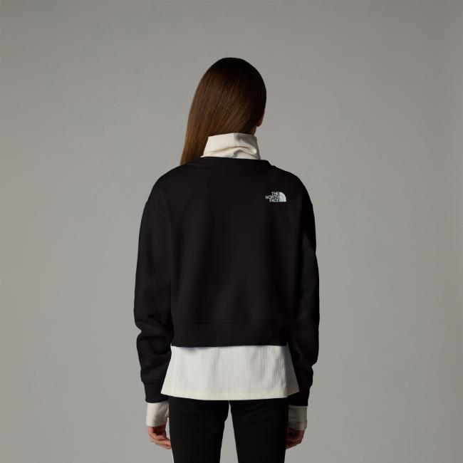  the north face G CROP OVERSIZE CUTLINE CREW Tnf Black