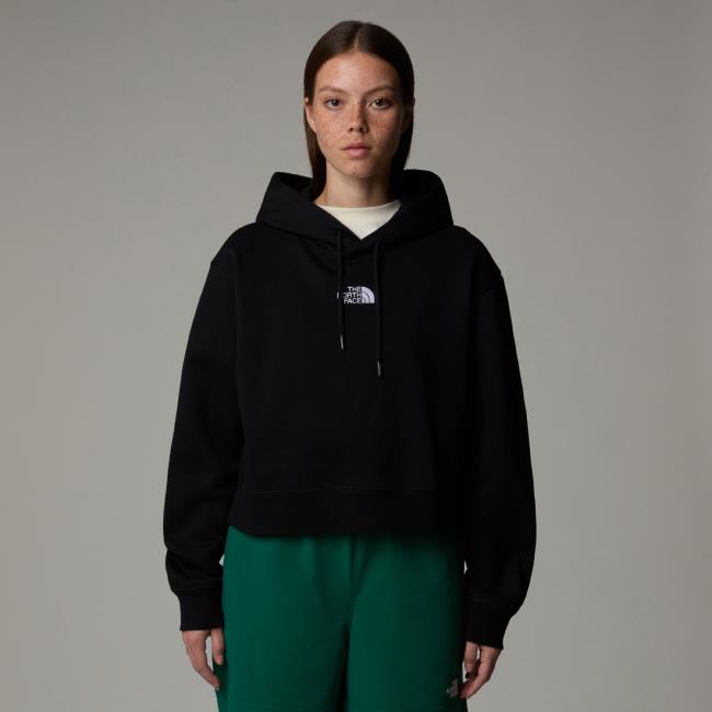 The North Face W Essential Crop Hoodie Tnf Black