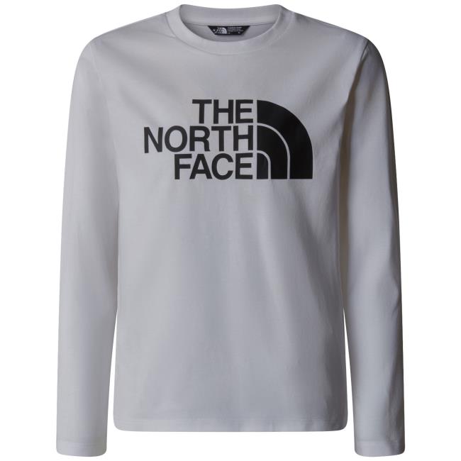  the north face TEEN EASY L/S TEE Tnf White