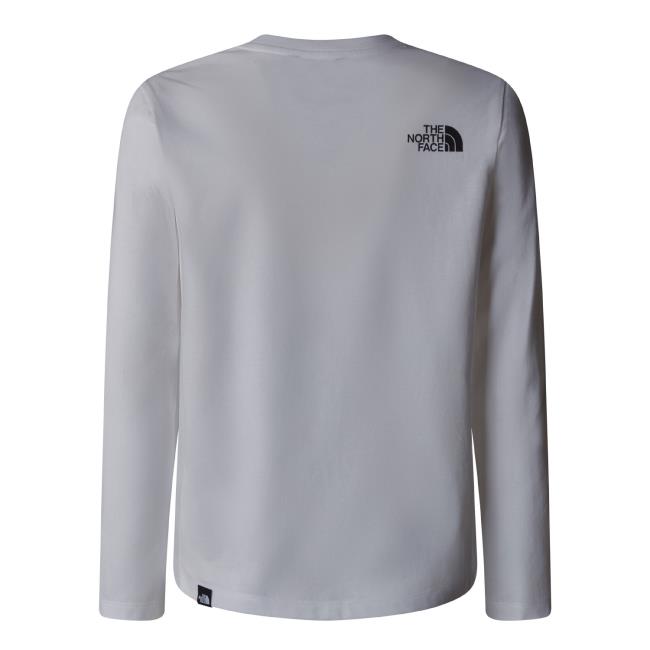  the north face TEEN EASY L/S TEE Tnf White