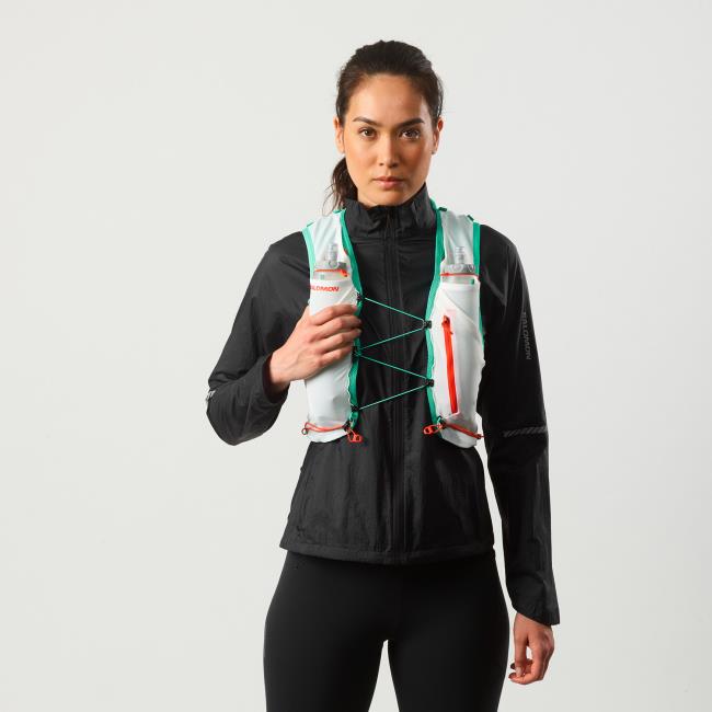 Vesta salomon ADV SKIN 5 SET WHITE/Electric Green