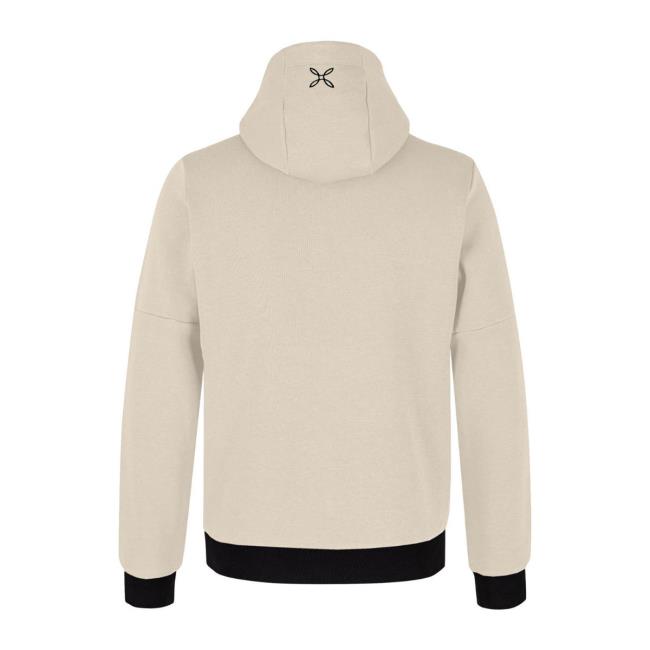  montura LOGO COTTON HOODED SWEATER Panna
