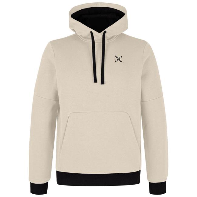  montura LOGO COTTON HOODED SWEATER Panna