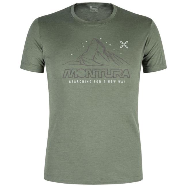  montura MERINO MOUNTAIN T-SHIRT Verde Salvia
