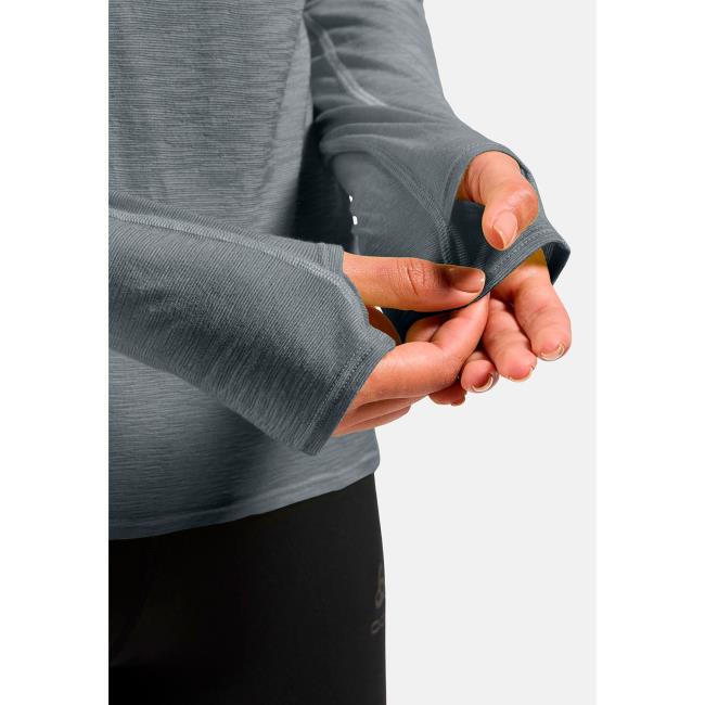 T-shirt Odlo Crew Ls X-alp Pw 115 Grey Melange