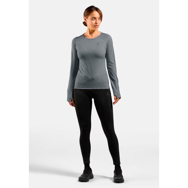 T-shirt Odlo Crew Ls X-alp Pw 115 Grey Melange