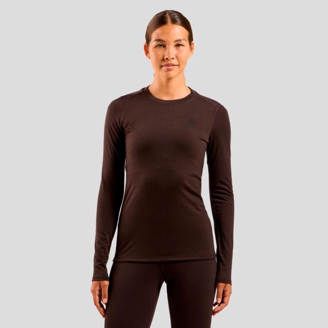  odlo BL TOP CREW LS MERINO 160 Fudge
