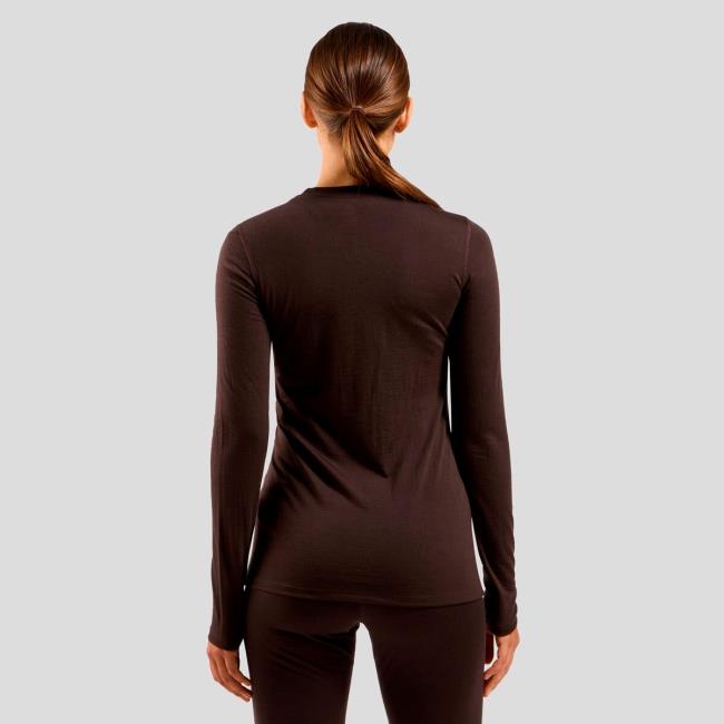  odlo BL TOP CREW LS MERINO 160 Fudge