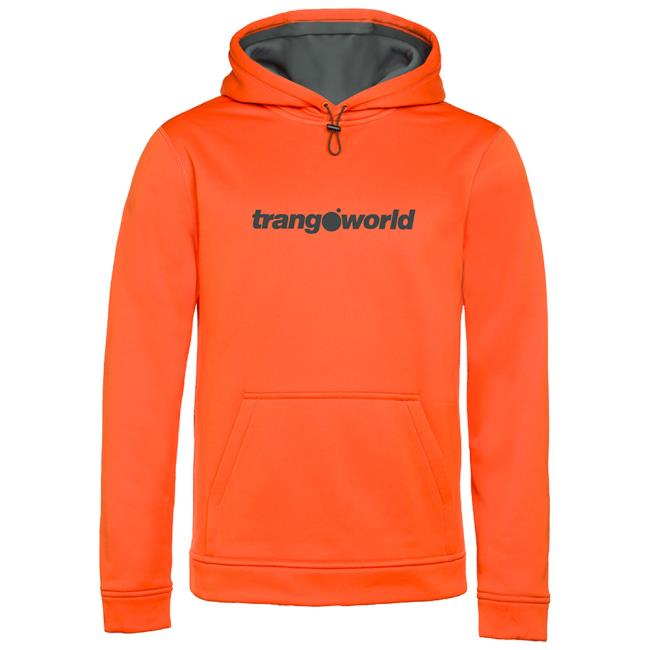  trangoworld SUDADERA LOGIN Rojo Anaranjado/Gris